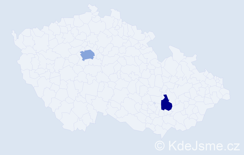Příjmení: 'Olejařová', počet výskytů 4 v celé ČR
