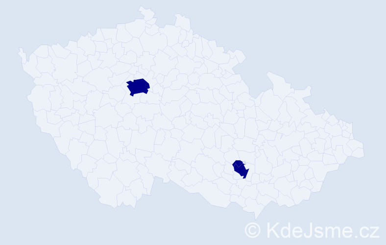 Příjmení: 'Arvanitopulu', počet výskytů 3 v celé ČR