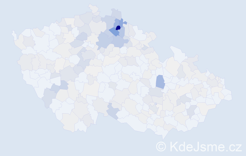 Příjmení: 'Kopalová', počet výskytů 807 v celé ČR