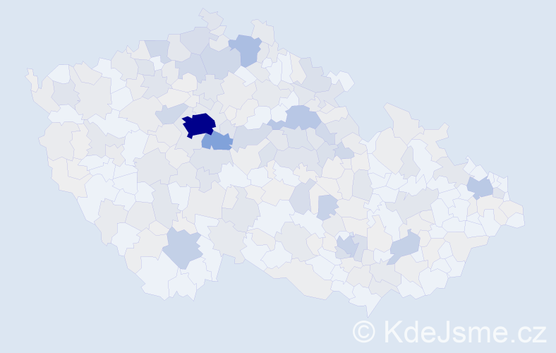 Příjmení: 'Stárková', počet výskytů 1098 v celé ČR