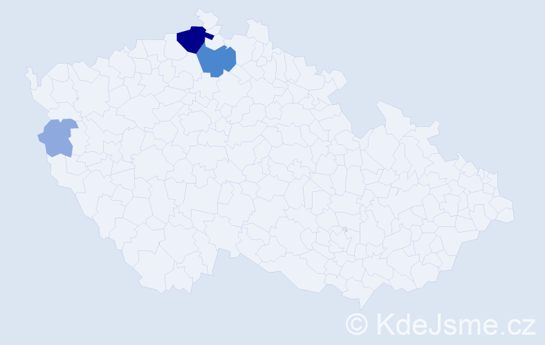 Příjmení: 'Kočegurová', počet výskytů 11 v celé ČR
