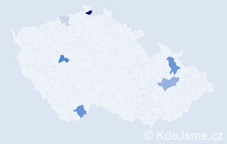 Příjmení: 'Krajzingerová', počet výskytů 12 v celé ČR