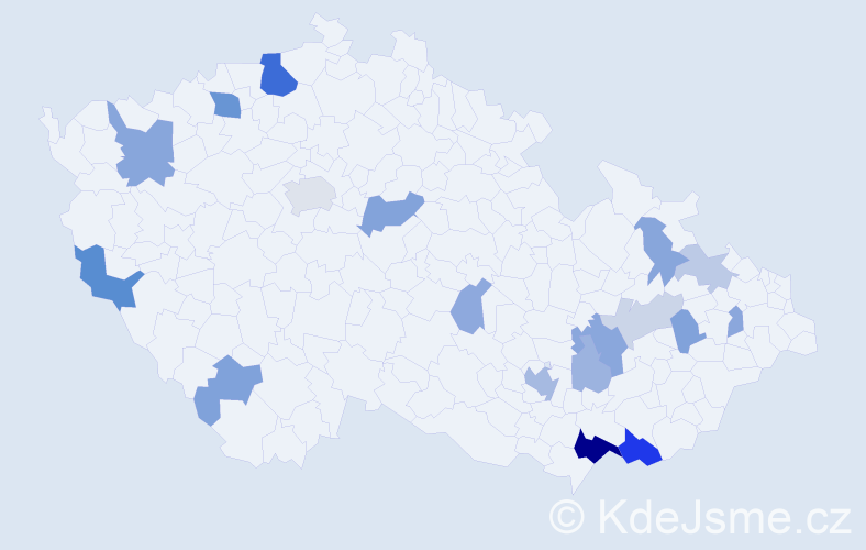 Příjmení: 'Müllnerová', počet výskytů 42 v celé ČR
