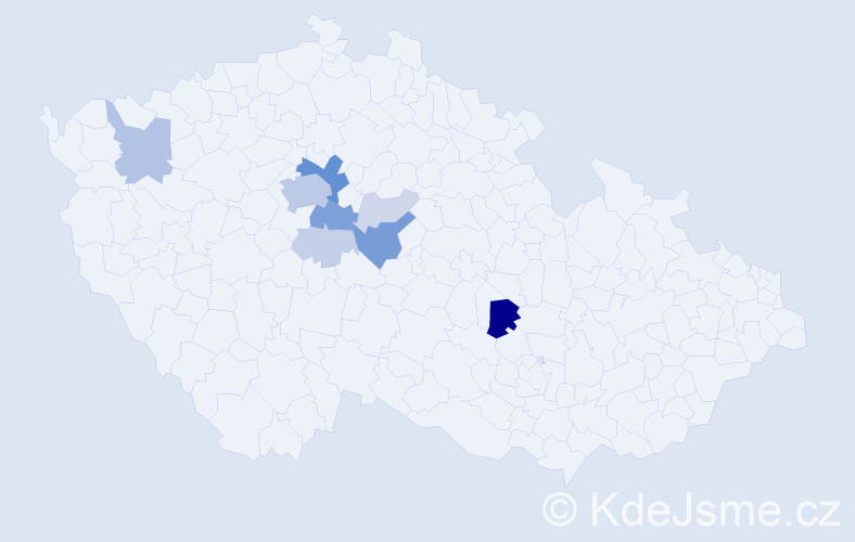 Příjmení: 'Dynybylová', počet výskytů 34 v celé ČR
