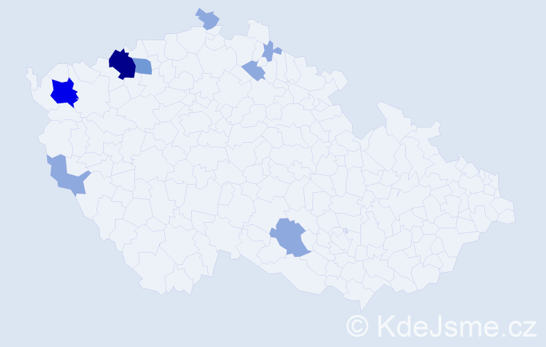 Příjmení: 'Roscher', počet výskytů 18 v celé ČR