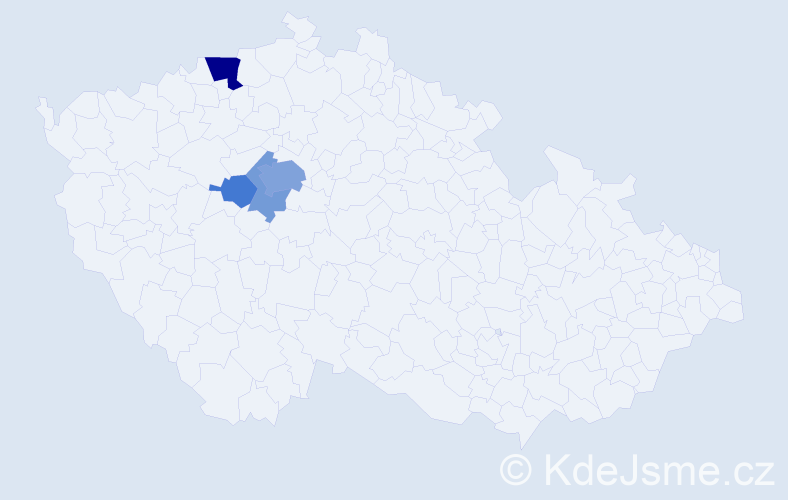 Příjmení: 'Zeithamer', počet výskytů 11 v celé ČR