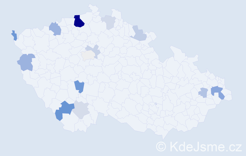 Příjmení: 'Tatayová', počet výskytů 31 v celé ČR