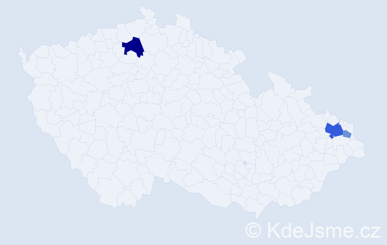 Příjmení: 'Kulifay', počet výskytů 7 v celé ČR