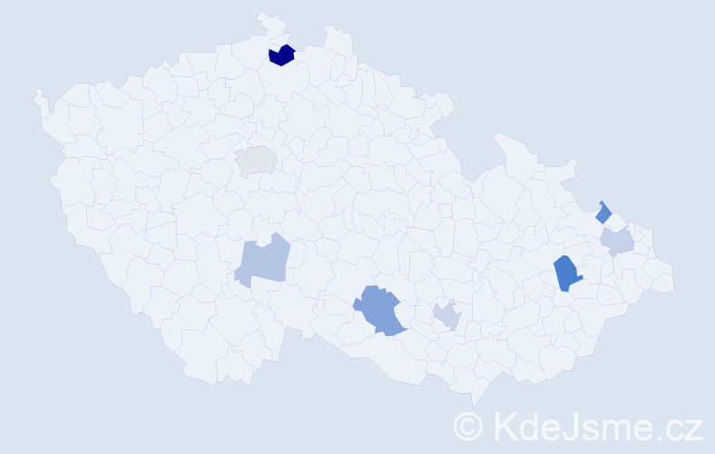 Příjmení: 'Spencer', počet výskytů 15 v celé ČR