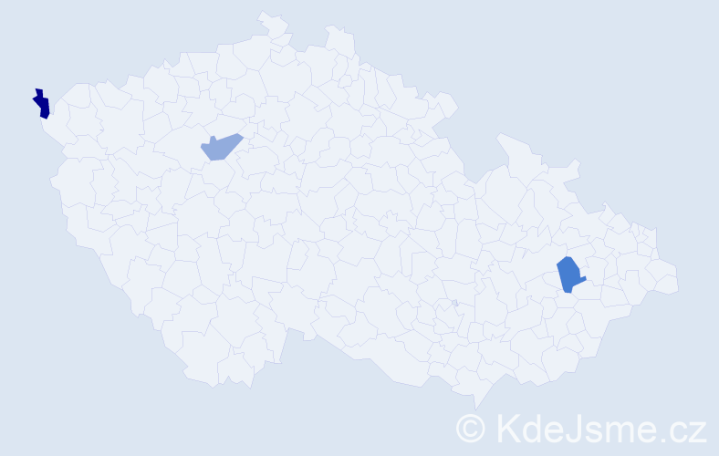 Příjmení: 'Pickarová', počet výskytů 3 v celé ČR