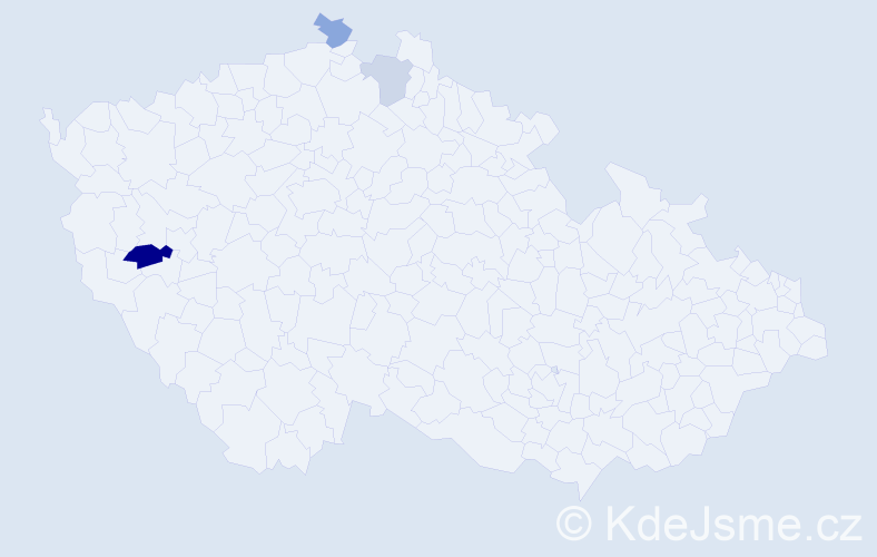 Příjmení: 'Rascheová', počet výskytů 5 v celé ČR
