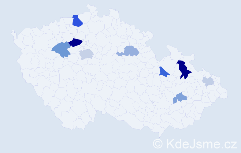 Příjmení: 'Reed', počet výskytů 15 v celé ČR