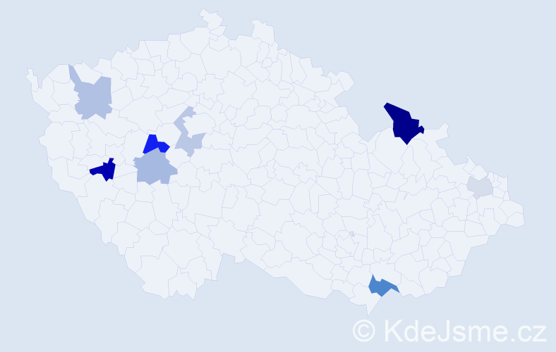 Příjmení: 'Sučková', počet výskytů 15 v celé ČR