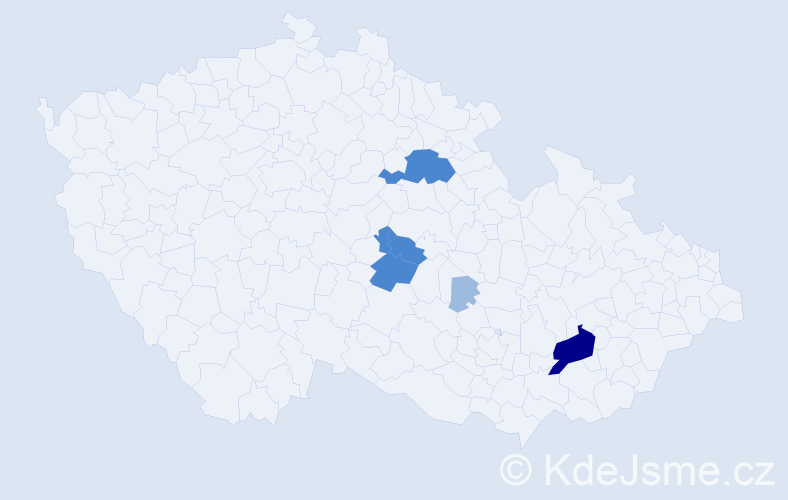 Příjmení: 'Firych', počet výskytů 11 v celé ČR