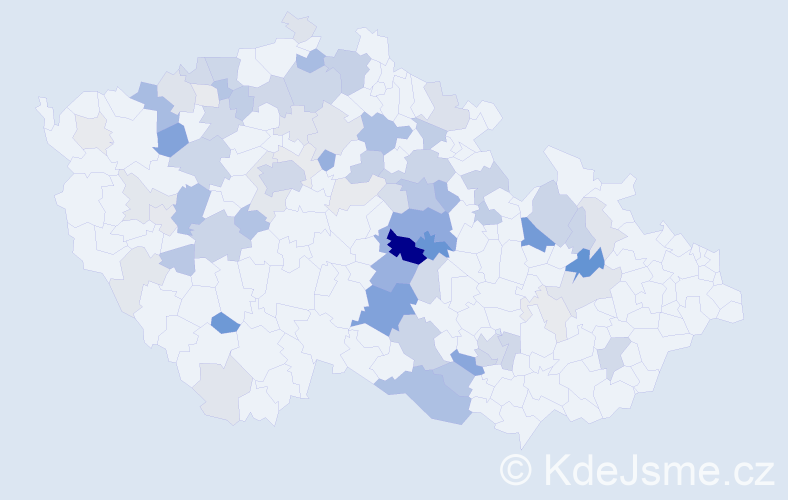 Příjmení: 'Vavroušková', počet výskytů 259 v celé ČR