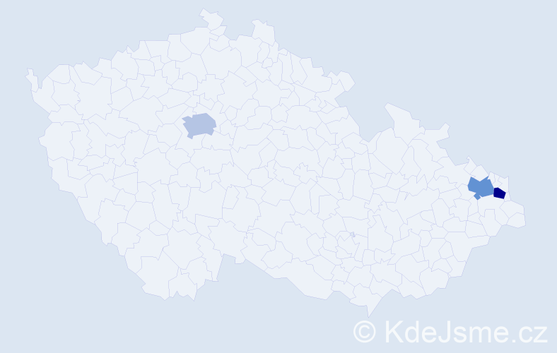 Příjmení: 'Porciattiová', počet výskytů 3 v celé ČR