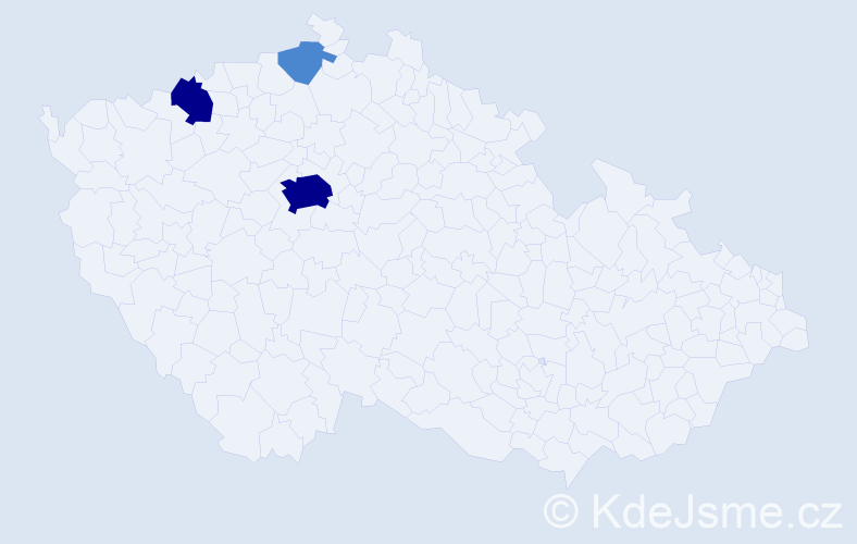Příjmení: 'Legler', počet výskytů 7 v celé ČR