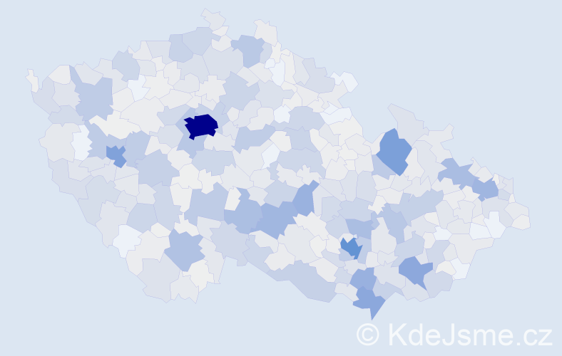 Příjmení: 'Straková', počet výskytů 3857 v celé ČR