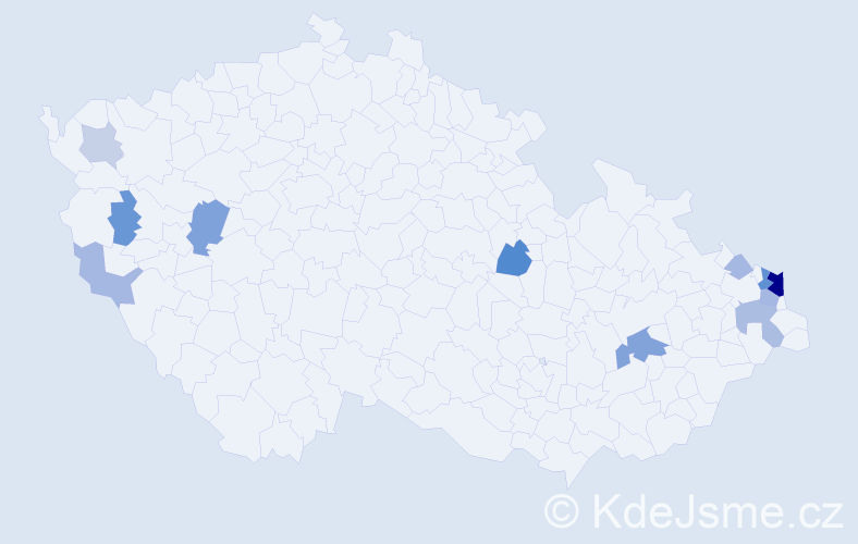 Příjmení: 'Sieder', počet výskytů 29 v celé ČR
