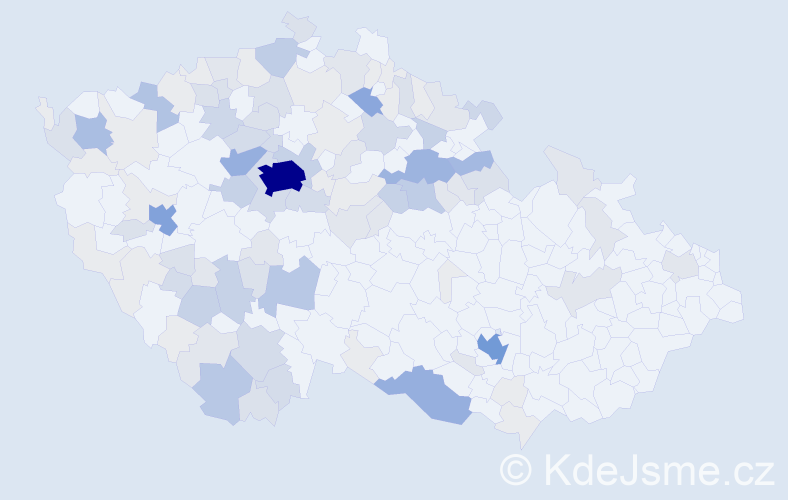 Příjmení: 'Brouček', počet výskytů 393 v celé ČR