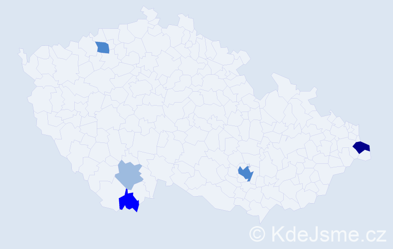 Příjmení: 'Trummer', počet výskytů 12 v celé ČR