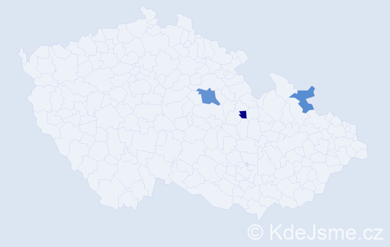 Příjmení: 'Dojczar', počet výskytů 4 v celé ČR