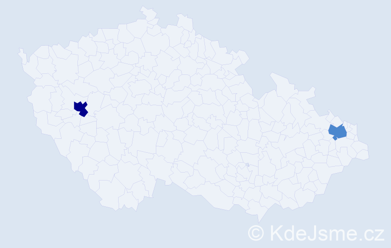 Příjmení: 'Višňaková', počet výskytů 4 v celé ČR