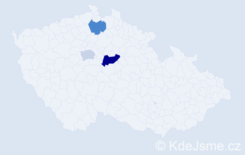 Příjmení: 'Krumichová', počet výskytů 9 v celé ČR