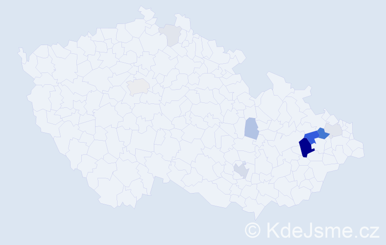 Příjmení: 'Potschová', počet výskytů 27 v celé ČR
