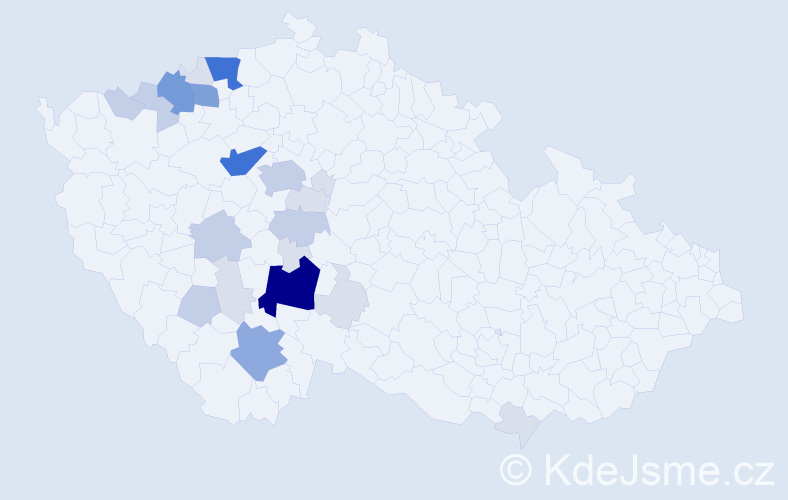 Příjmení: 'Fauová', počet výskytů 82 v celé ČR