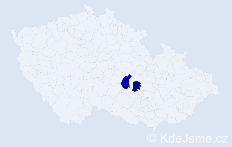 Příjmení: 'Kinčuk', počet výskytů 3 v celé ČR
