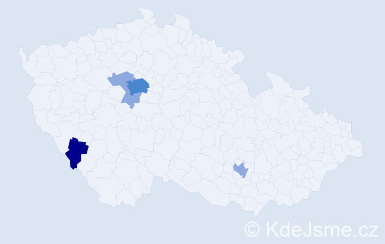 Příjmení: 'Gunitšová', počet výskytů 10 v celé ČR