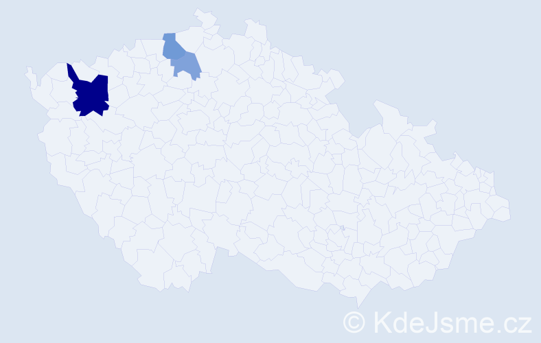 Příjmení: 'Würknerová', počet výskytů 8 v celé ČR