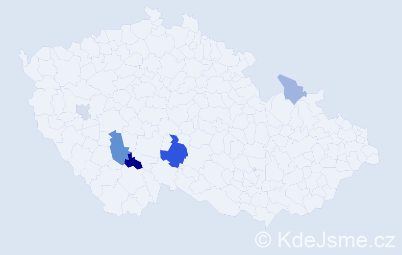 Příjmení: 'Hvozdovská', počet výskytů 11 v celé ČR