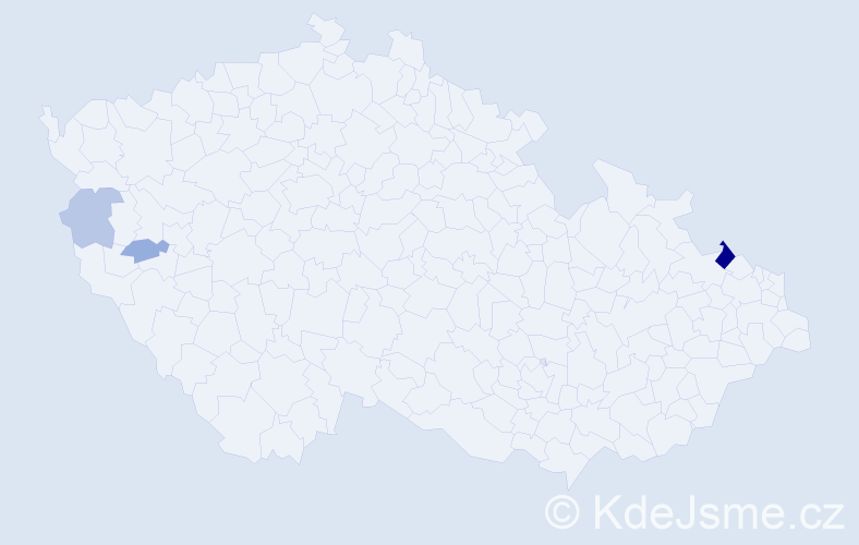 Příjmení: 'Gwosdziková', počet výskytů 7 v celé ČR