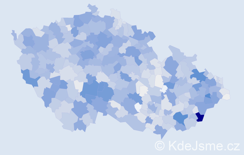 Příjmení: 'Vaňková', počet výskytů 8047 v celé ČR
