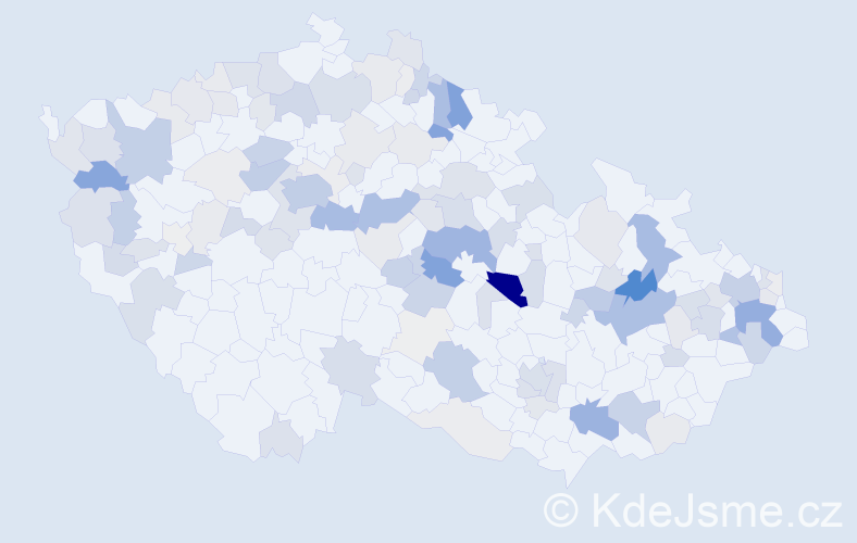 Příjmení: 'Nykl', počet výskytů 446 v celé ČR