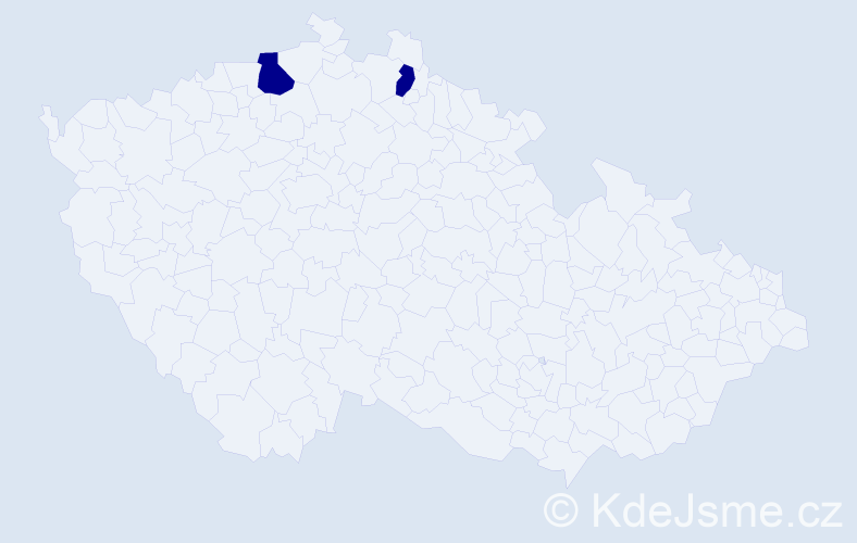 Příjmení: 'Möllmann', počet výskytů 2 v celé ČR
