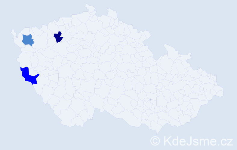 Příjmení: 'Csingerová', počet výskytů 6 v celé ČR