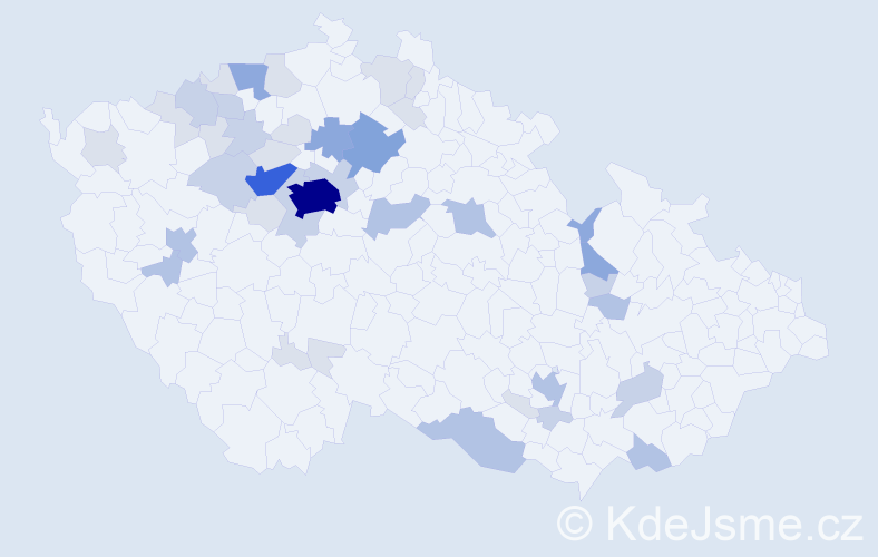Příjmení: 'Blümelová', počet výskytů 118 v celé ČR