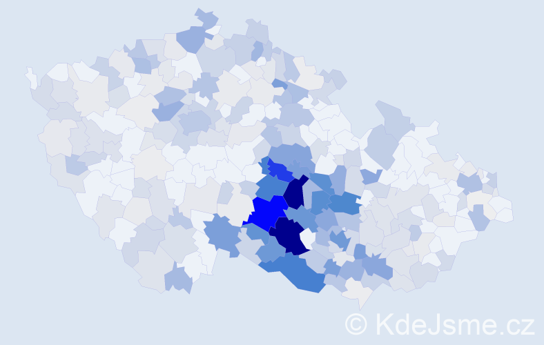 Příjmení: 'Dočekal', počet výskytů 1219 v celé ČR