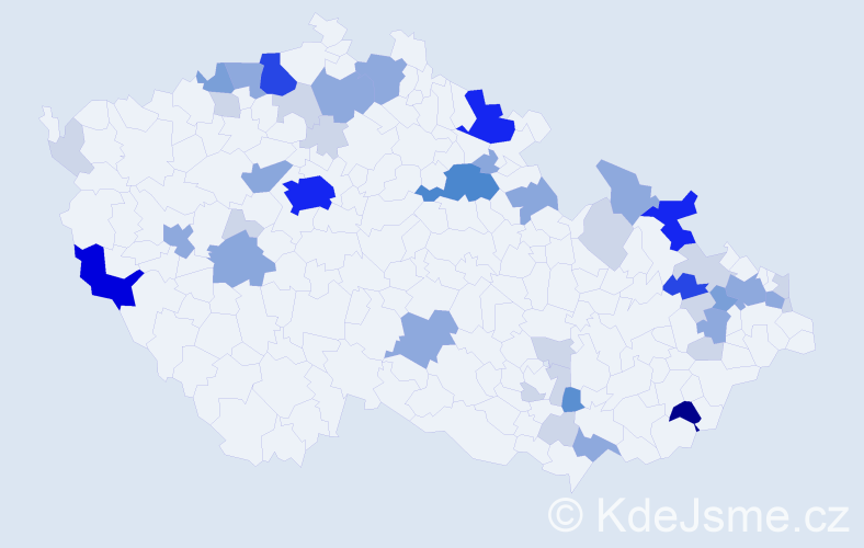Příjmení: 'Anders', počet výskytů 141 v celé ČR