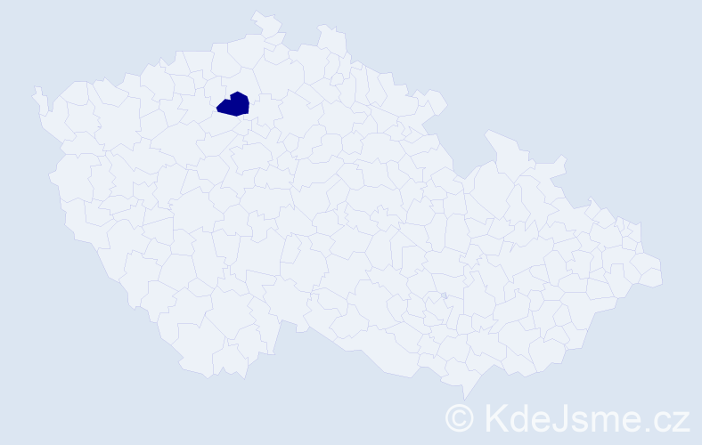 Příjmení: 'Dingha', počet výskytů 1 v celé ČR