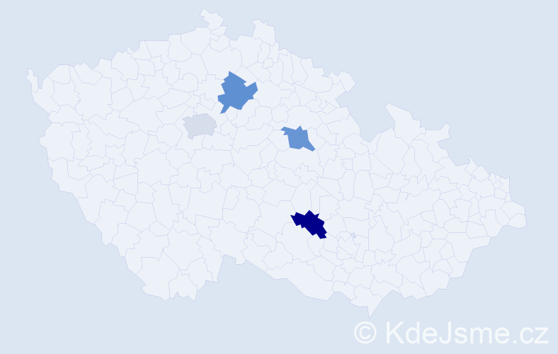 Příjmení: 'Duray', počet výskytů 4 v celé ČR
