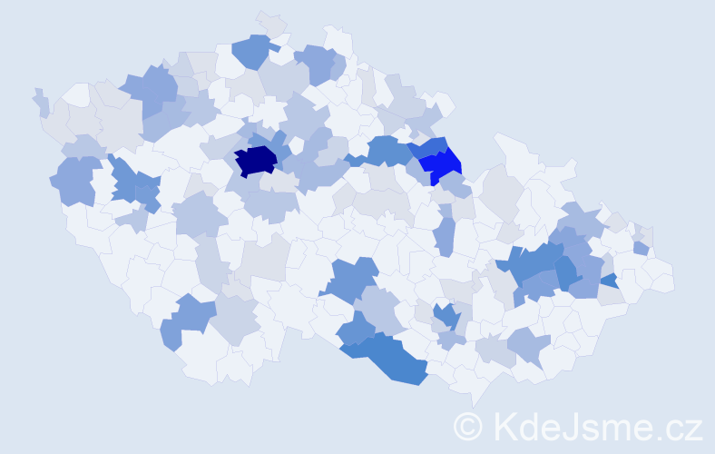Příjmení: 'Pop', počet výskytů 396 v celé ČR