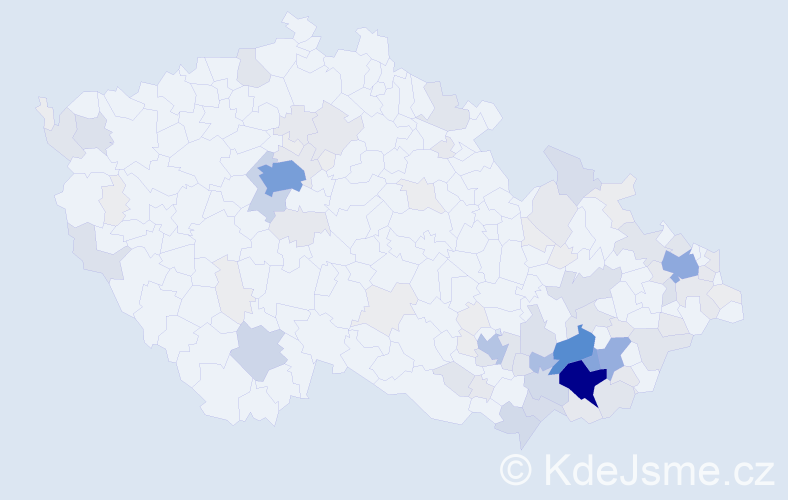 Příjmení: 'Obdržálek', počet výskytů 390 v celé ČR