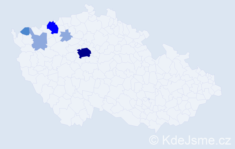 Příjmení: 'Rödlingová', počet výskytů 13 v celé ČR