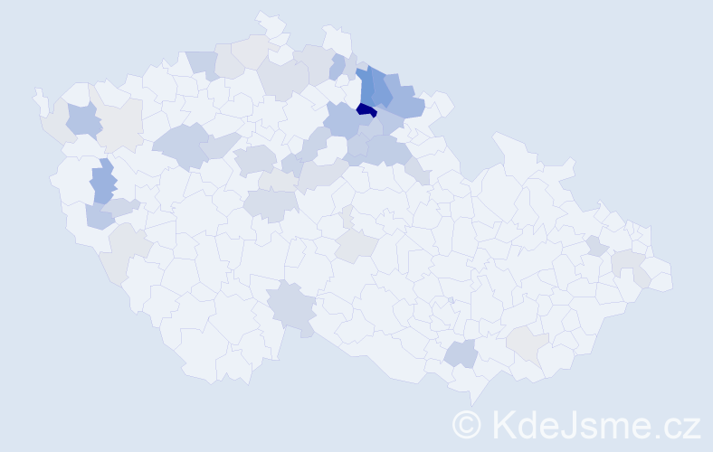 Příjmení: 'Link', počet výskytů 124 v celé ČR