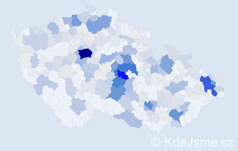 Příjmení: 'Pavlas', počet výskytů 993 v celé ČR