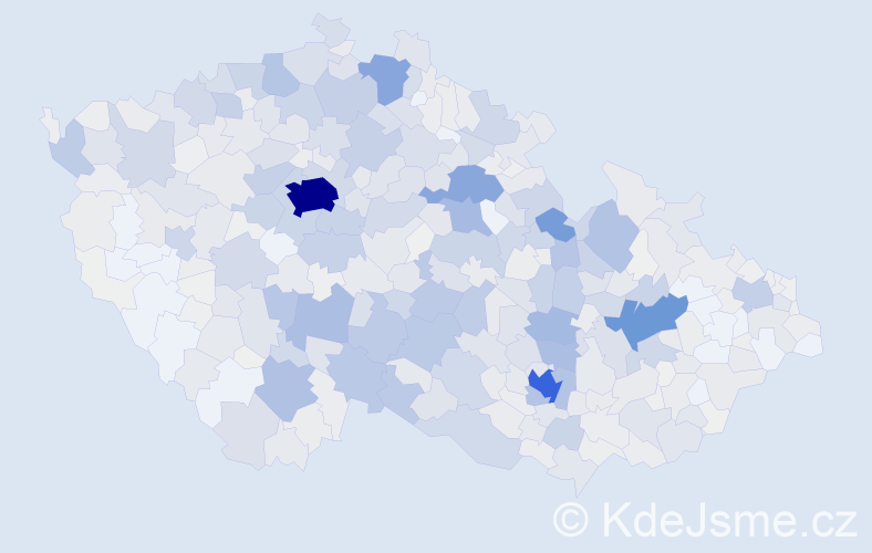 Příjmení: 'Stejskal', počet výskytů 4603 v celé ČR